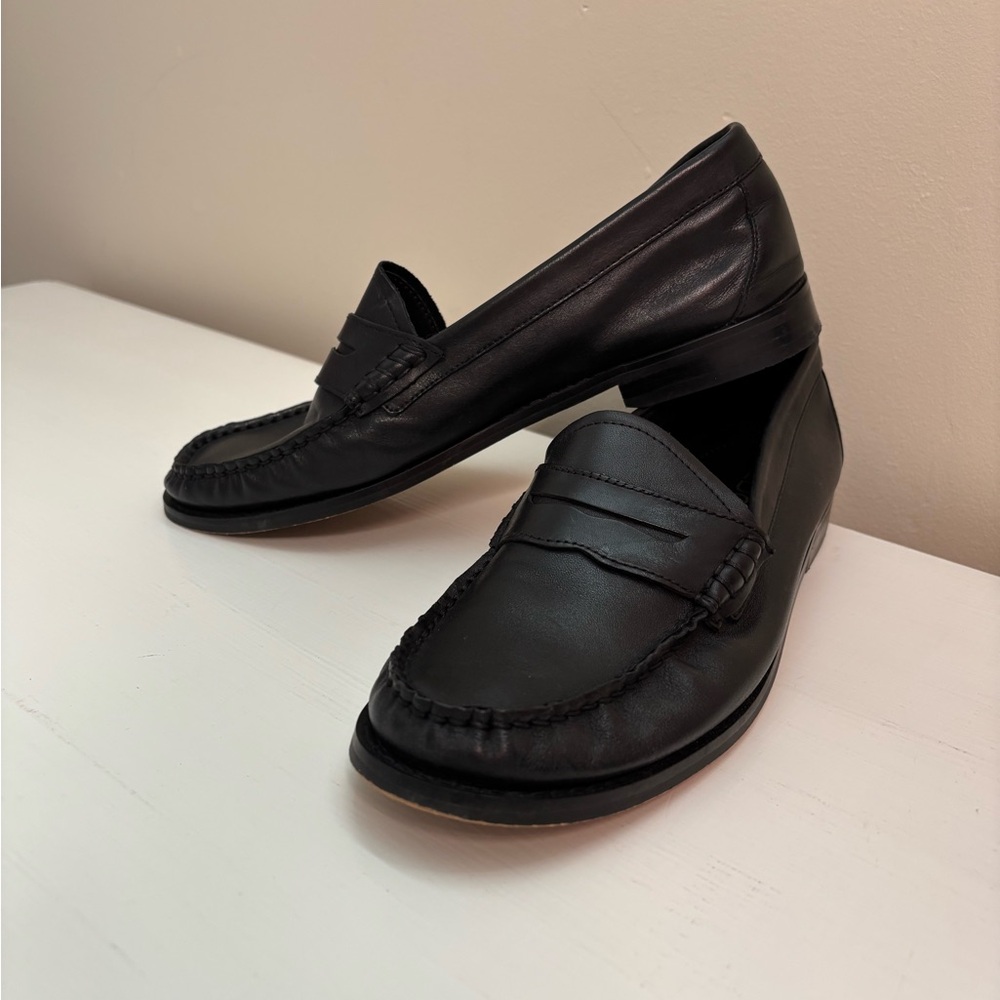 Aldo Black Leather Women's Loafers